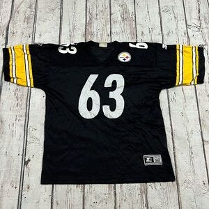 Vintage 90s Dermontti Dawson Pittsburgh Steelers Starter NFL Football Jersey
